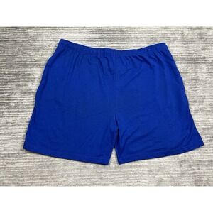Haband Shorts Mens XX Blue Pull On Elastic Waist‎ Cotton Blend